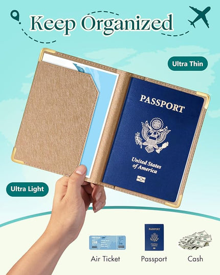 Slohif Passport Holder Lugguage Tag Set Suitcase Cover Wallet Case for Travel Women - Leather Passport Book Personalized Organizer Card Protector Sleeve Essentials Slim Carrier Flower
