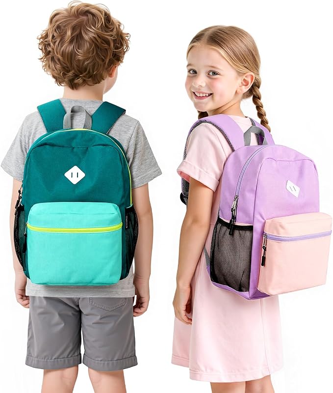 STEAMEDBUN Kids Backpack Girl 4-6, Girls Backpack for Elementary Kindergarten School -15inch