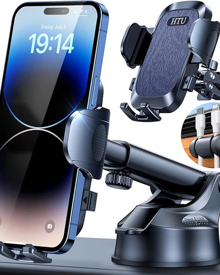 【98+LBS Strongest Suction & Military-Grade】Ultimate Car Phone Mount【Patent & Safety Certs】 Cell Phone Holder Truck Stand for Dashboard Windshield Vent for iPhone 17 Pro Max 16 15 Samsung (Dark Blue)