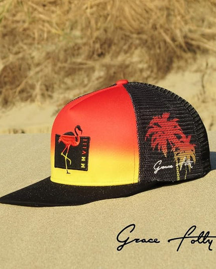 Grace Folly Trucker Hat for Men & Women. Snapback Mesh Caps