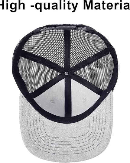 kozinu Unisex Trucker Hats Blank Mesh Snapback Hats Sport Plain Baseball Caps Adjustable Fitted Hat
