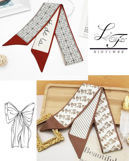 Purse Scarf Handbags For Women Skinny Hair Neck Accessories Scarves With Bag Scarfs Handle Fashion Lightweight