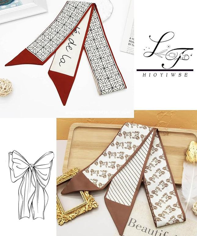 Purse Scarf Handbags For Women Skinny Hair Neck Accessories Scarves With Bag Scarfs Handle Fashion Lightweight