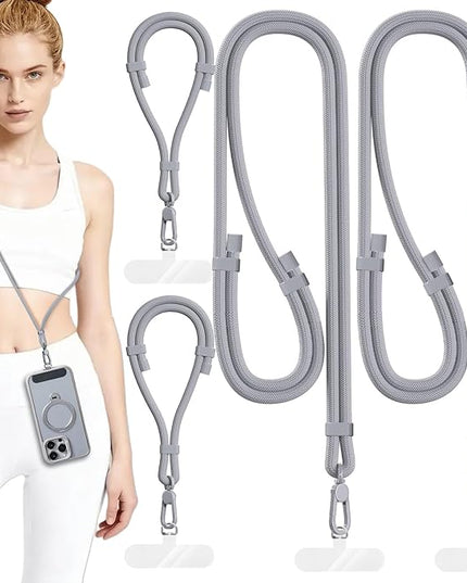 4 Pack Phone Lanyard & Wrist Strap, Cell Phone Lanyard for Around The Neck Adjustable Phone Strap for Most Smartphones