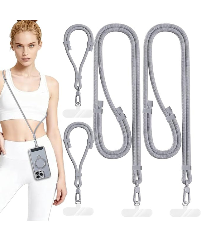 4 Pack Phone Lanyard & Wrist Strap, Cell Phone Lanyard for Around The Neck Adjustable Phone Strap for Most Smartphones