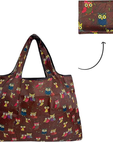 allydrew Large Foldable Tote Nylon Reusable Grocery Bags