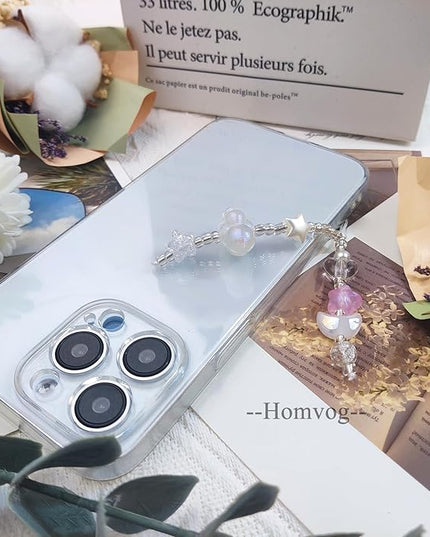 1-4PCS Cute Phone Charms Aesthetic Y2K Cell Phone Charms Strap Strawberry Butterfly Star PhoneCharm Y2K Accessories for Bag Keychain Airpods Camera Pendants Decor