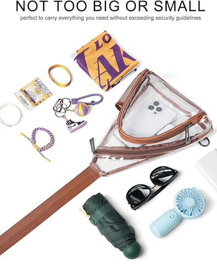 7L Sling Bag For Women Men Backpack Fanny Pack Crossbody Chest Travel Shoulder Belt Bags Purse Handbag PU Leather