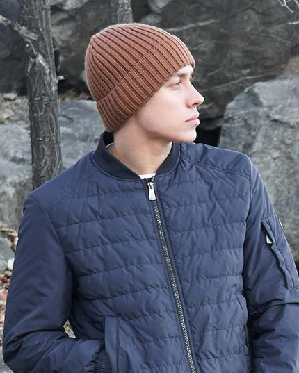 Connectyle Fleece Lined Cuffed Beanie Hat for Men Women Knitted Winter Wool Beanies Skull Cap Warm Watch Hat