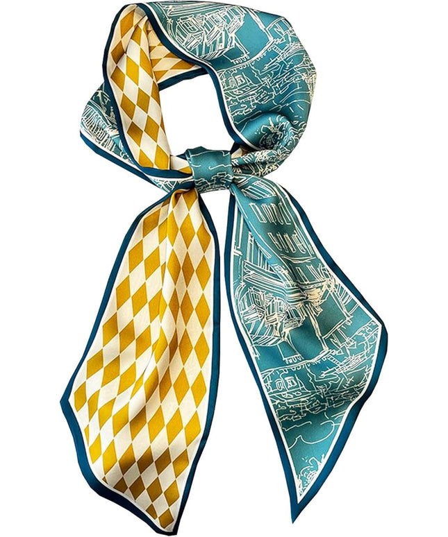 Purse Scarf For Handbags Head Scarves For Women's Hair Bags Scarfs Long Skinny Scarves Fashion Silky