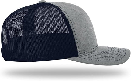 Richardson 112 Trucker Hat - Premium Adjustable Snapback Hat - Structured Six Panel Richardson Blank Caps