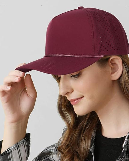 Quick Dry Baseball Cap Snapback Hats Mesh Trucker Hat for Men Women Water-Resistant Outdoor Golf Hat Ball Cap