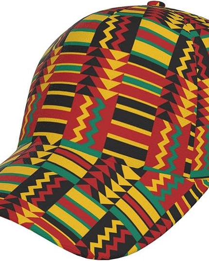African Ethnic Tribal Style Baseball Cap for Men Women, Fashion Adjustable African Hat Casual Trucker Hats Sun Caps