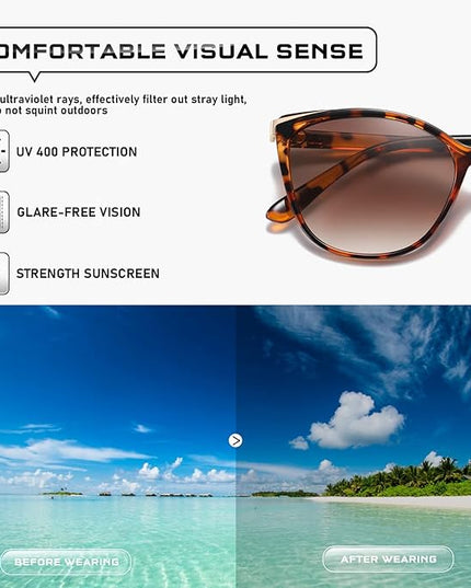 Trendy Cat Eye Sunglasses for Women Fashion Cateye UV400 Protection Glasses CL22017