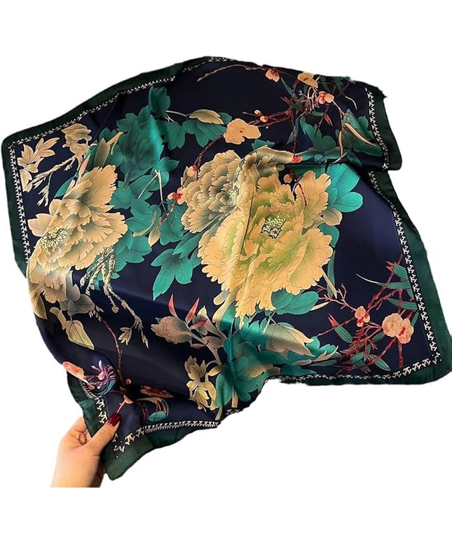 Headscarf Large Square Scarf 35" Fashion Scarves Silk Feeling Hair Wrapping Scarfs Hairscarf BA16