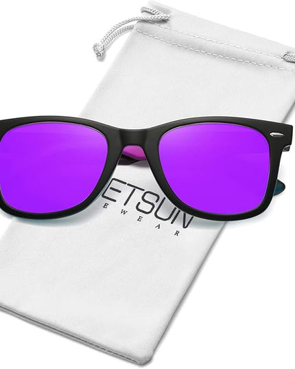 MEETSUN Polarized Sunglasses for Women Men Classic Retro Square Frame Driving Sun Glasses UV Protection