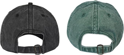 YEANIY Vintage Washed Cotton Plain Baseball Caps Adjustable Unstructured Soft Blank Casual Dad Ball Hats for Men Women