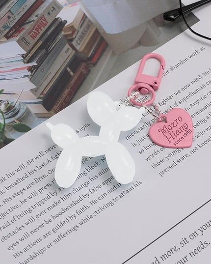 Balloon Dog Keychain Cute Bag Charm Handbag Purse Key Accessories