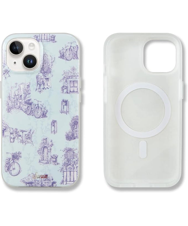 Sonix Protective Phone Case for iPhone 15, 14, 13 | Compatible with MagSafe | 10ft Drop Tested | Bleu Toile