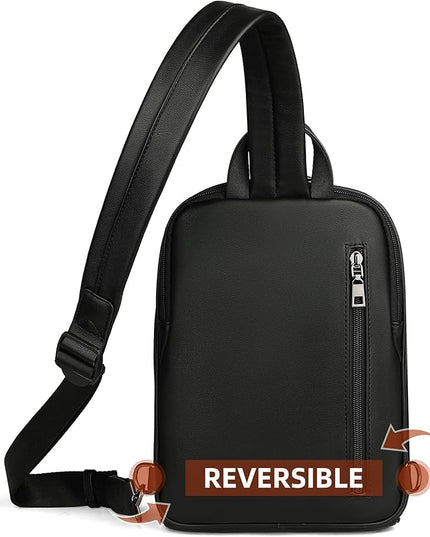 FADEON Sling Bag for Women Crossbody Purse Sling Bags, Designer Sling Purses Medium Travel Multi-Pocket Sling Backpack