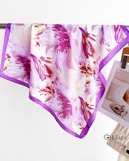 Satin Bandana Headscarf for Women Silky Hair Scarves for Fashion Lightweight