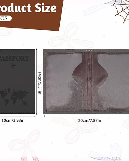 3 Pcs Passport Holder Passports Wallet Cover for Travel Passport Cover Passports Protector Essentials for Women and Men Travel Must Haves Accessories