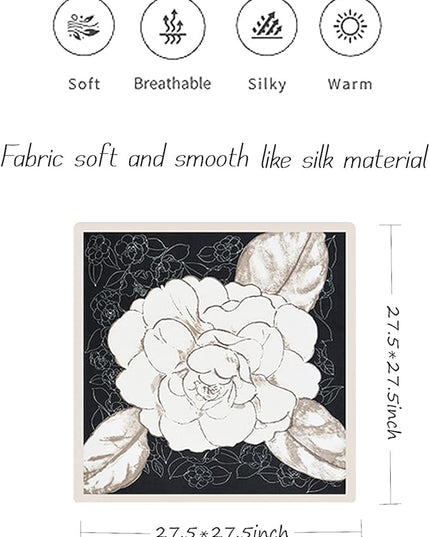Satin Bandanas Head Scarf For Women Hair Scarves Accessories Lightweight Fashion Wrap Neck Silk Sleeping Headscarf