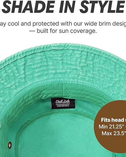 Hot Summer Bucket Hat - Trendy Cotton Sun Hat for Beach, Golf, Fishing - Fun Outdoor Vacation Boonie for Men and Women