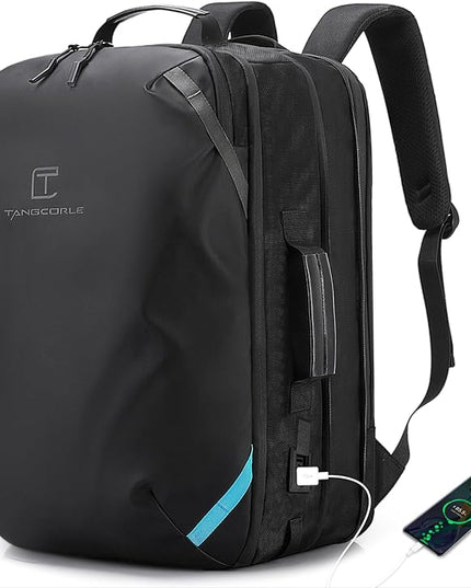 Travel Carry on Backpack, Extra Large Expandable 45L Backpack for Flight approved, 17.3" Laptop with USB Charging Port Backpacks, Water Resistant Computer Business Backpack for Men & Women