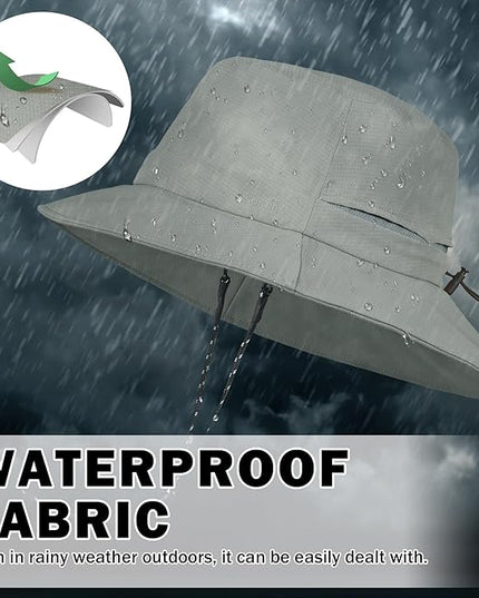 Sukeen Bucket Hat, Waterproof, Skin-Friendly, Shields Neck, Quick-Dry, Breathable, Hat for Fishing, Travel hat