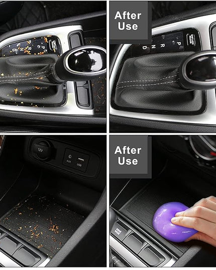 TICARVE 2Pack Cleaning Gel for Car Putty Car Vent Cleaner Cleaning Putty Gel Auto Tools Car Interior Cleaner Dust Mud for Cars and Keyboard Cleaner Slime Purple (320g/11.2oz)
