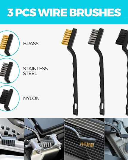 30Pcs Car Detailing Kit, Car Wash Cleaning Kit, Auto Detailing Drill Brush Set, Car Cleaning Gel, Car Cleaning Supplies for Interior, Exterior, Wheels, Windows