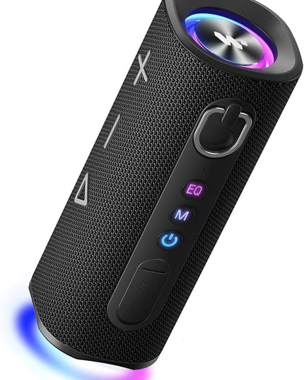 MIATONE Bluetooth Speaker 40W BT 6.0 Outdoor Portable Bluetooth Speakers with 3 EQ,Deep Bass,24H Playtime TWS,IPX7 Waterproof Shower Speakers Bluetooth Wireless Portable Speaker for Party/Beach-Black