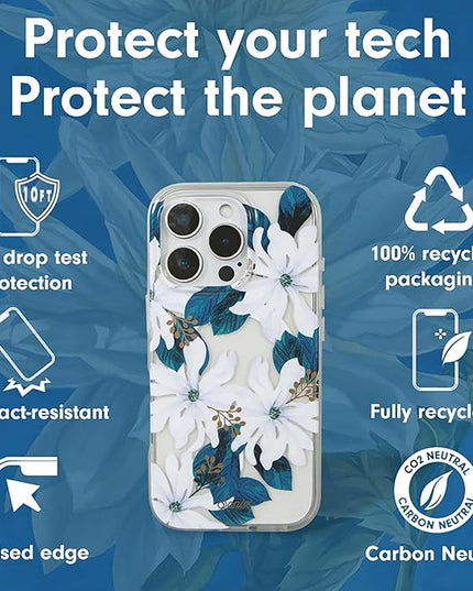 Sonix Case for iPhone 16 Pro Max | Compatible with MagSafe | 10ft Drop Tested | Delilah Flower