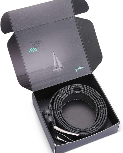 Marino’s Premium Belt Men, Genuine Leather Dress Belt for Men, Casual Mens Belt in Gift Box