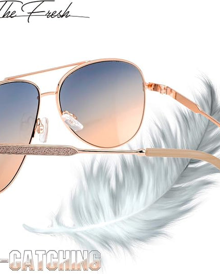 The Fresh Classic Crystal Elegant Women Beauty Design Sunglasses Gift Box