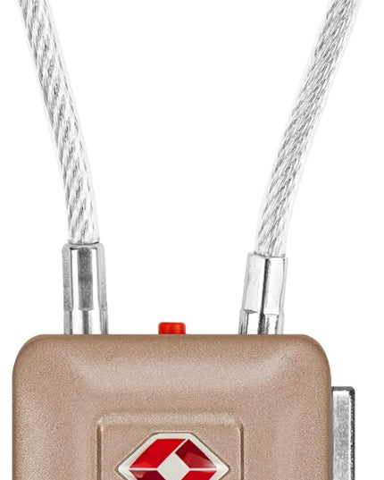 TSA Accepted Luggage Travel Lock, Set-Your-Own Combination Lock for School Gym Locker, Luggage Suitcase Baggage Locks, Filing Cabinets, Toolbox, Case (Titanium, 1 Pack)