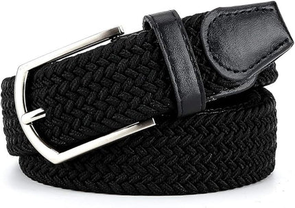 Braided Canvas Woven Elastic Stretch Belts for Men/Women/Junior with Multicolored