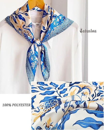 Neck Scarf For Womens Silky Head Scarves Hair Bandanas Square Scarf Fashion Accessories lightweight