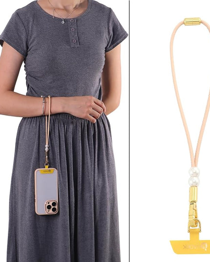 Leather Phone Wrist Strap,Universal Adjustable Key Lanyard,Stylish Wristlet Keychains for Women&Men