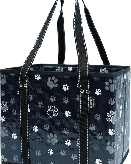BeeGreen Large Waterproof Reusable Bags Christmas Heavy Duty Shopping Tote for Groceries Pool Gift with Webbing Handles
