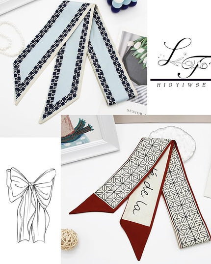 Purse Scarf Handbags For Women Skinny Hair Neck Accessories Scarves With Bag Scarfs Handle Fashion Lightweight
