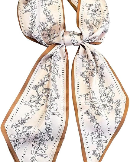 Dailyacc Hair Scarf for Women Fashion Silky Satin Headscarf Wrap Breathable Lightweight Neck Scarves For Handbag