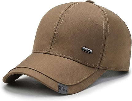 Mens Women Cotton Baseball Cap Adjustable Dad Hat Plain Black Trucker Hat Golf Low Profile Hat