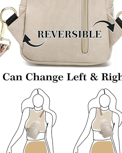 Anti Theft Crossbody Bags for Women Leather Sling Bag Cross Body Travel Purse Chest Bags Fanny Pack Gift Teen Girl