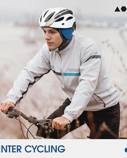 Skull Cap Helmet Liner, Winter Thermal Cycling Cap for Men & Women, Lightweight Cycling Hat for Biking Running Outdoor Work