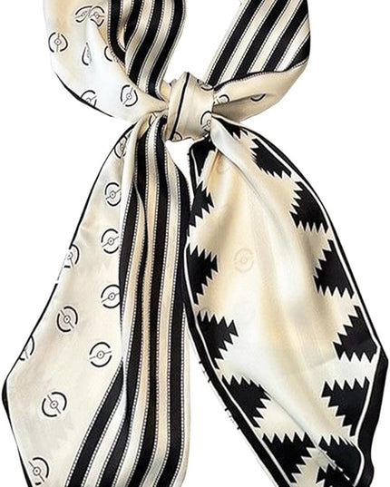 Head Scarf Purse Handle Neck Satin Hair Scarfs For Bag Lightweight Silky Long Thin Women's Fashion Scarves 59 * 5.9”