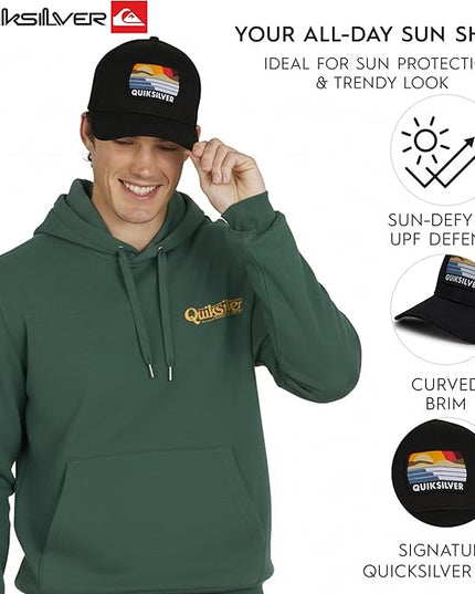 Quiksilver Men's Premium Cotton Adjustable Snap Back Logo Baseball Cap