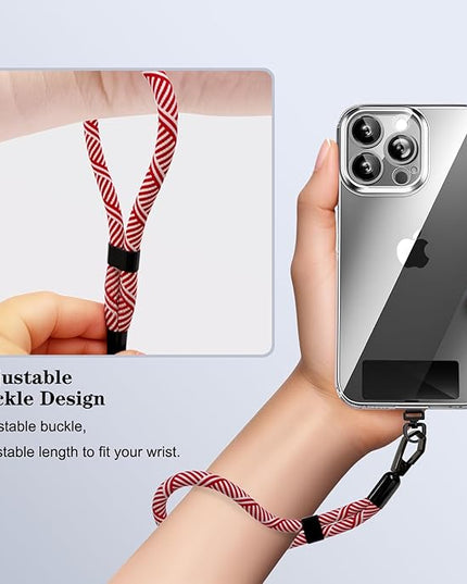 Phone Lanyard, 2 Pack Adjustable Cell Phone Lanyard Hand Phone Wrist Strap with Tether Tabs for Smartphones