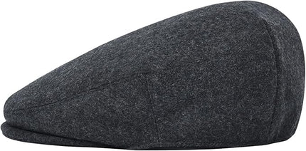 FEINION Men's Wool Tweed Newsboy Ivy Cap Gatsby Golf Flat Hat